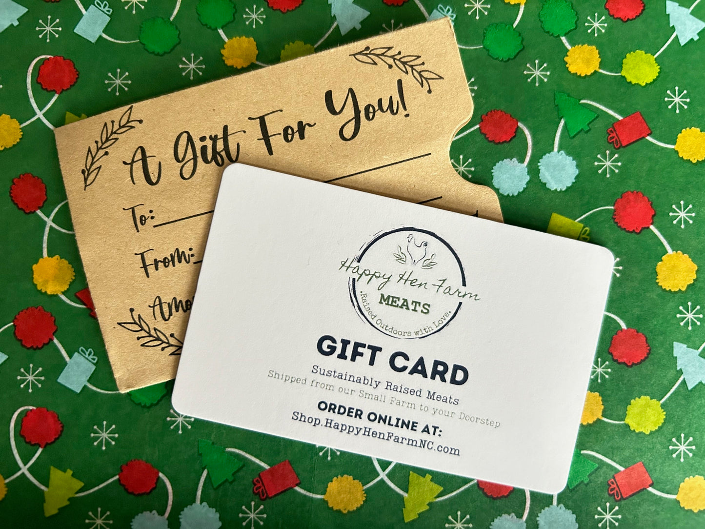 Happy Hen Farm Gift Card - Hard Copy