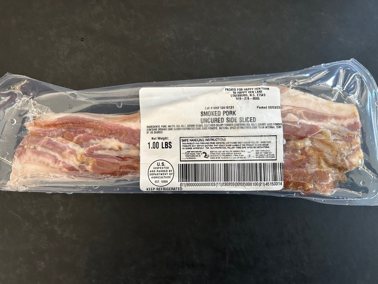 Bacon - Uncured Nitrate Free